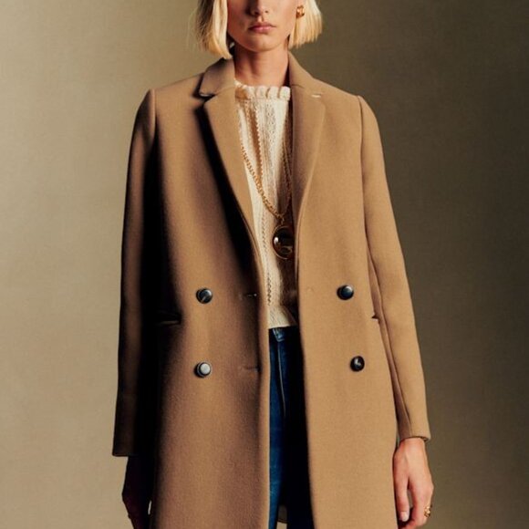 Sezane Johnson coat Sand - Picture 3 of 3